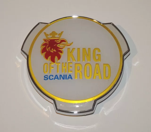 Scania King of the Road Truck Grill Badge Emblem V8 Topline Streamline 1401610