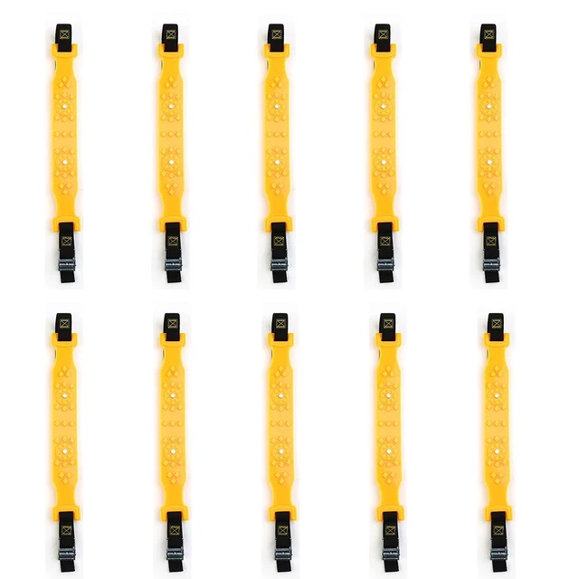 1/10x Car Snow Chain Tyre Tire Wheel Anti-Skid Chains Strap Belt Tire Chain Set