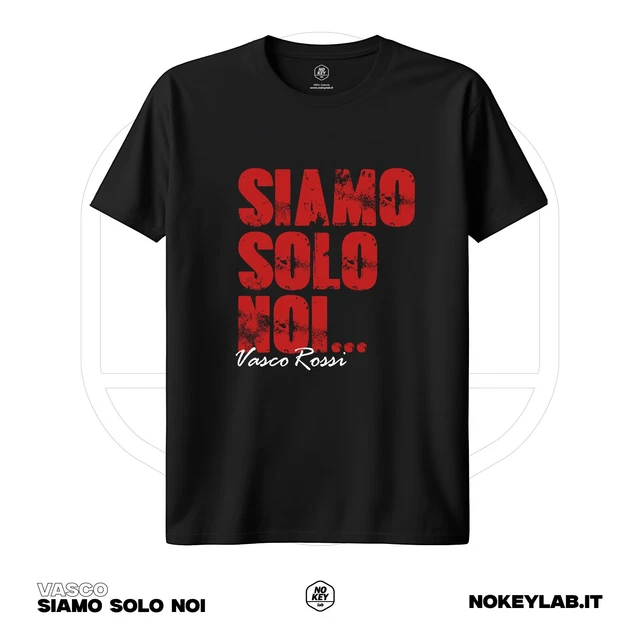 T-shirt Vasco Rossi Tour Live 2025 'Musica Vita Spericolata' - Donna, Cotone, Girocollo