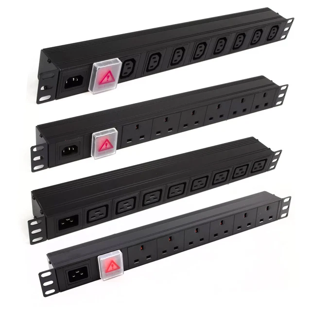 PDU C14/C20 INLET to IEC C13/C19/UK Sockets Power Distribution Units ...
