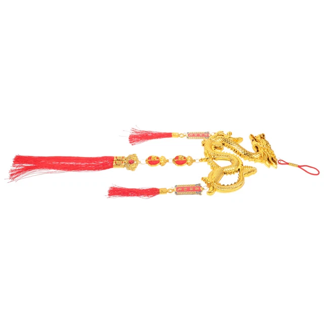 BONSNY Collana Con Ciondolo Drago Fantasia Smaltato - Multicolore, Portafortuna In Lega Di Zinco, Catena 45,7 Cm