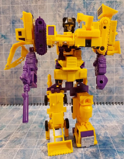 VINTAGE TRANSFORMERS G2 Yellow Devastator - Constructicons - Incomplete ...