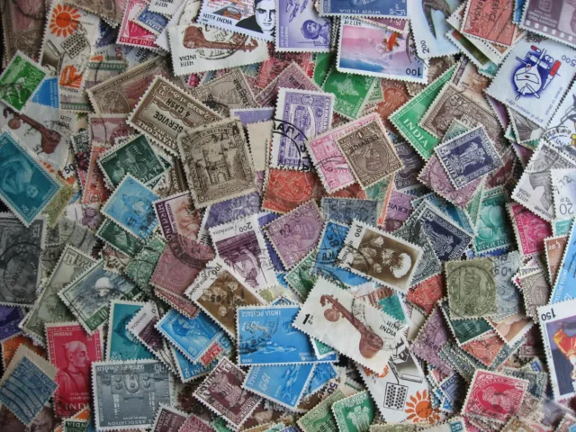 Hoard breakup mixture 400 commoner India. Duplicates & mixed condition