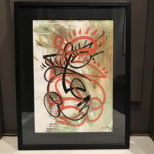 Miguel Ángel Belinchón - BELIN - Oneline 3 Artwork Signed With COA -Abstract