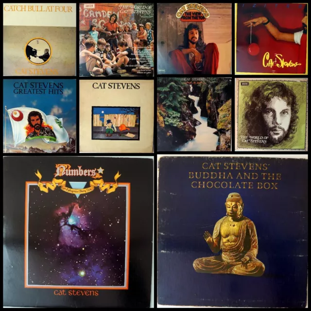 Joblot of 10 x Cat Stevens 12" Vinyl Lp's. A nice start-up collection job lot.