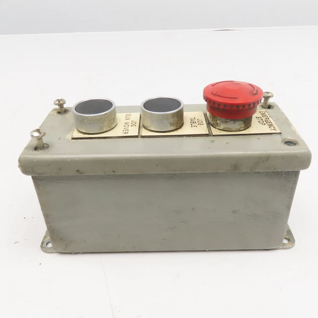 Wiegmann PBGX3 7" x 3-1/2" x 3" Push Button Electrical Enclosure Type 12,13 600V