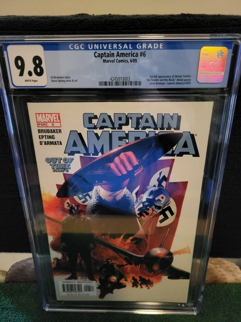 Captain America #6 CGC 9.8 WP 1st Full Appearance of Winter Soldier Marvel 2005