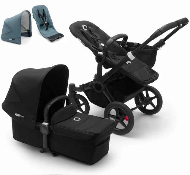 Bugaboo Donkey3 Mono Complete Single Stroller & Bugaboo Donkey 2 Duo Fabric Set Bugaboo Donkey3 Mono Complete Single Stroller & Bugaboo Donkey 2 Duo Fabric Set