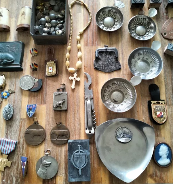 Lot Ancien - Fond De Tiroir , Objet De Vitrine , Antiquite , Collection Brocante 3