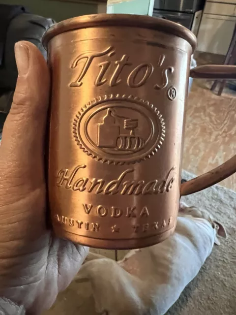 titos vodka copper mug