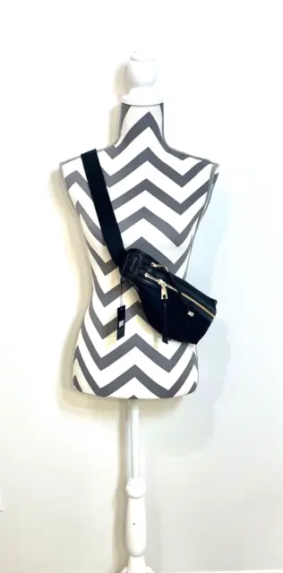 DKNY Sling Bag/Fanny Pack Purse Black Adjustable Strap Extra Storage Bag NWT