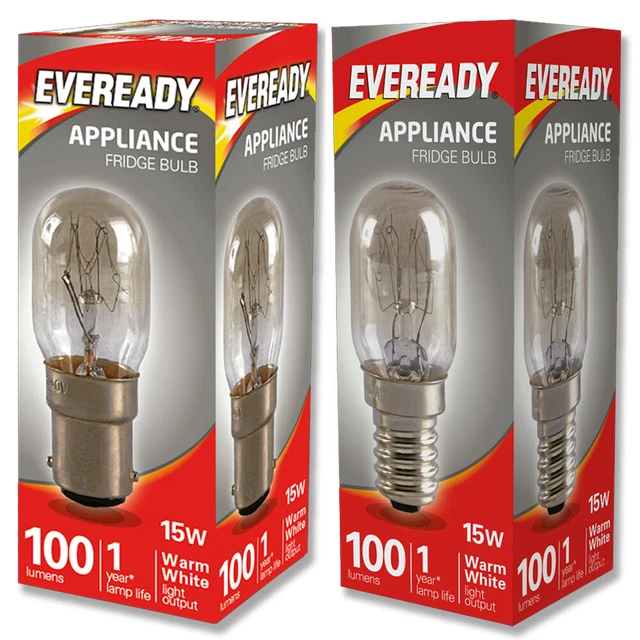 Lot De 10 Ampoules Pygmée 15W - Culot B15 - 220-240V - Blanc Chaud 2700K - Pour Réfrigérateur, Machine à Coudre