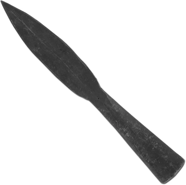Compact Viking Throwing Spear Head Mount- Medieval Replica Hand Forged Iron Func