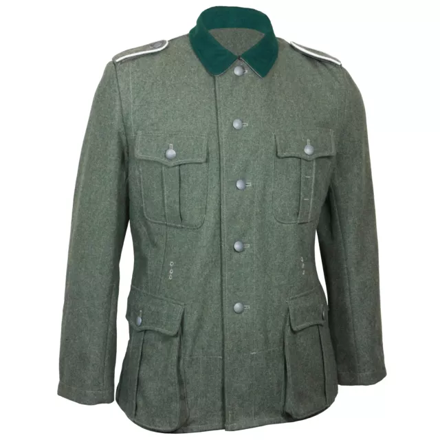 German Army M36 Field Grey Wool Tunic - WW2 Repro Wehrmacht Uniform Jacket New