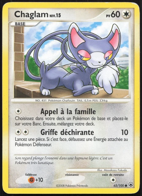 CARTE POKÉMON CHAGLAM 65/100 Aube Majestueuse Français EUR 2,00 ...