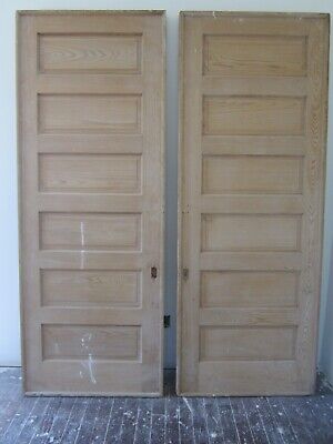 Matching Set Of 2 Un-Painted Pocket Doors