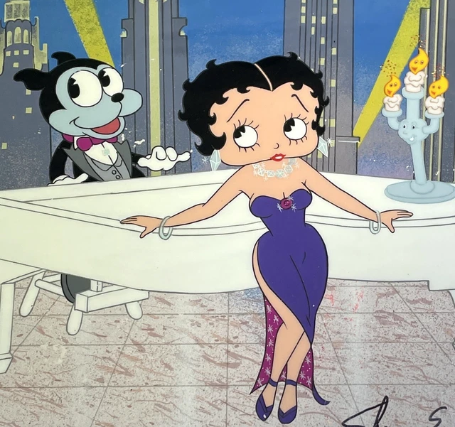 Betty Boop Duet Cel Hand Painted Lithograph Shamus Culhane Artist Proof 40 / 40
