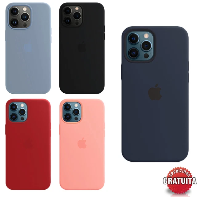 Cover Custodia Per Apple iPhone 12 13 14 Pro Max in Silicone con logo