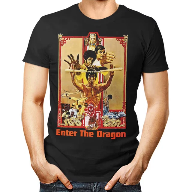 ENTER the DRAGON unisex T-Shirt Funny Birthday Cotton Tee Vintage Gift Men Women