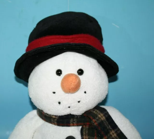 Tri Russ Snowman Plush Chenille Harvest Moon Stuffed Animal Soft Toy 75002 Xmas