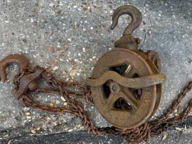 Vintage Chain Hoist FOR SALE! - PicClick