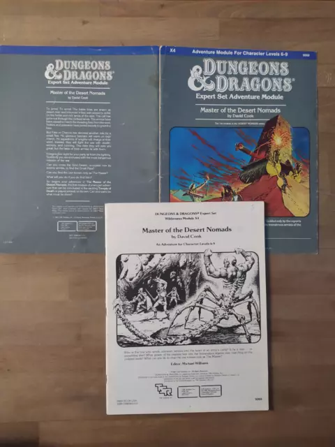 Master of the Desert Nomads TSR X4 9068 Dungeons & Dragons  D&D Adventure