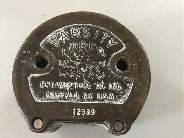 Vintage Engineering Co Varsity Upper 1342 Brass Buffalo Ny Usa.works