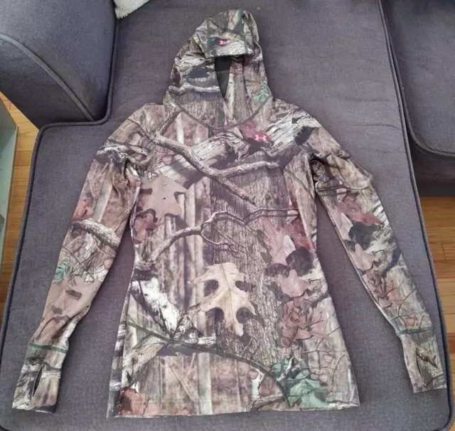WOMEN S SM UNDER Armour Camouflage Hoodie Realtree Camo Real Tree