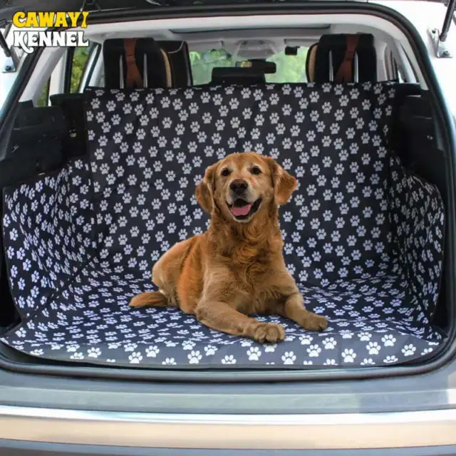 CAWAYI KENNEL Pet Carriers Dog Car Seat Cover Trunk Mat Cover Protector Carrying