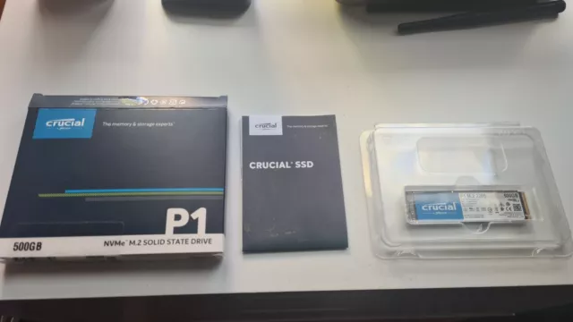 Crucial P1 500GB NVMe M.2 2280 PCIe 3D NAND SSD CT500P1SSD8