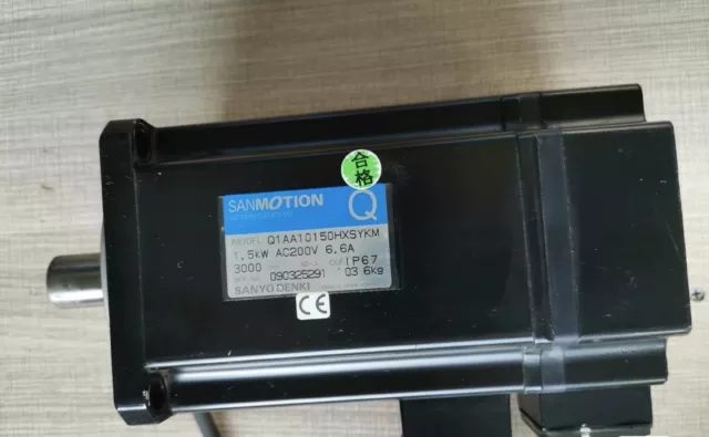 SANYO DENKI SANMOTION Q1AA10150HXSYKM AC SERVO MOTOR 1.5Kw