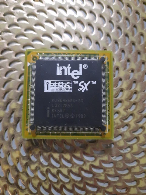 VINTAGE INTEL 486 DX33 33 Mhz socket 2 socket 3 CPU - tested working OK ! EUR 39,00 - FR