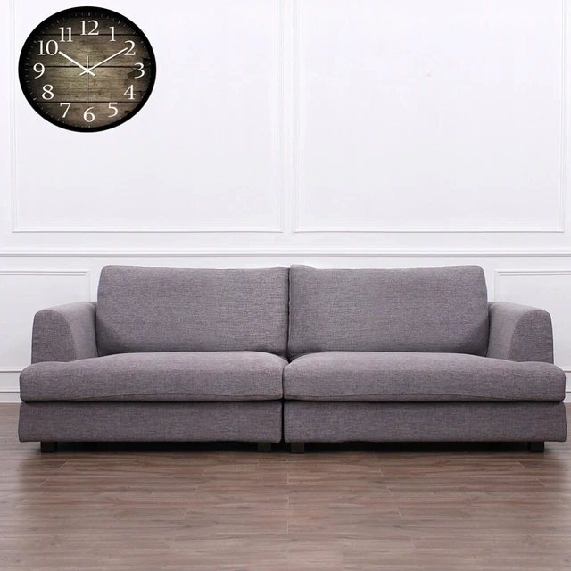 Ménage pendaison murale motif créatif en bois grande horloge murale muette 2
