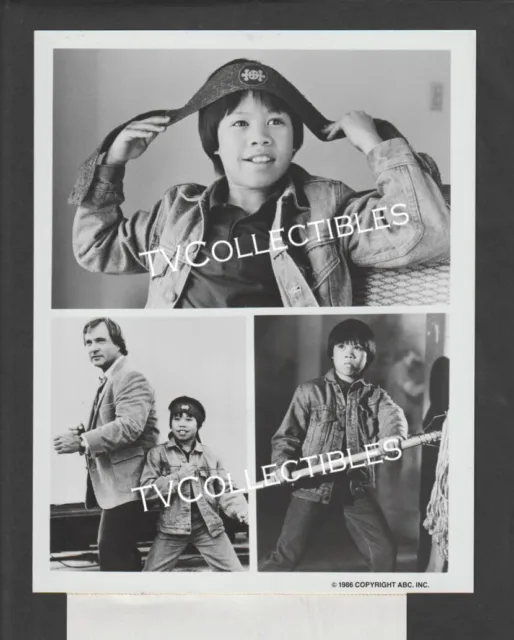 7x9 Press Photo~ SIDEKICKS ~1980s TV ~Gil Gerard ~Child actor Ernie Reyes Jr