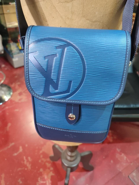 borsello lv blu