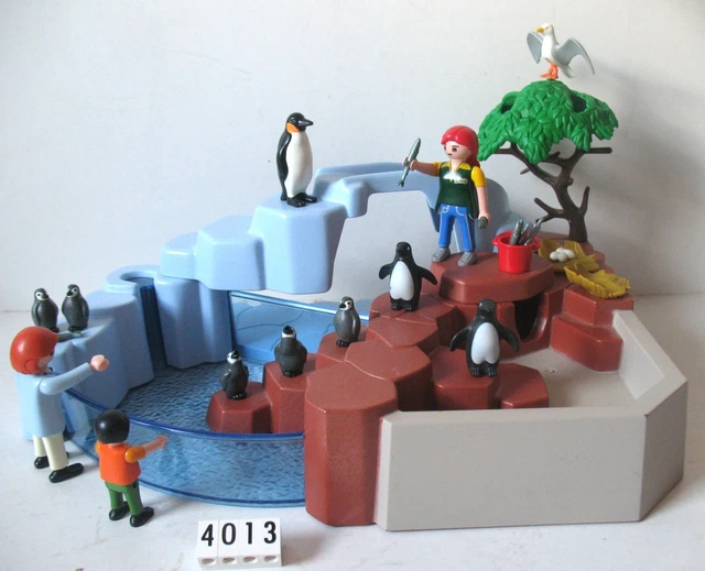 Playmobil 123 Parc Animalier – Zoo Avec Singes Et Pingouins, Réference 9377, Occasion