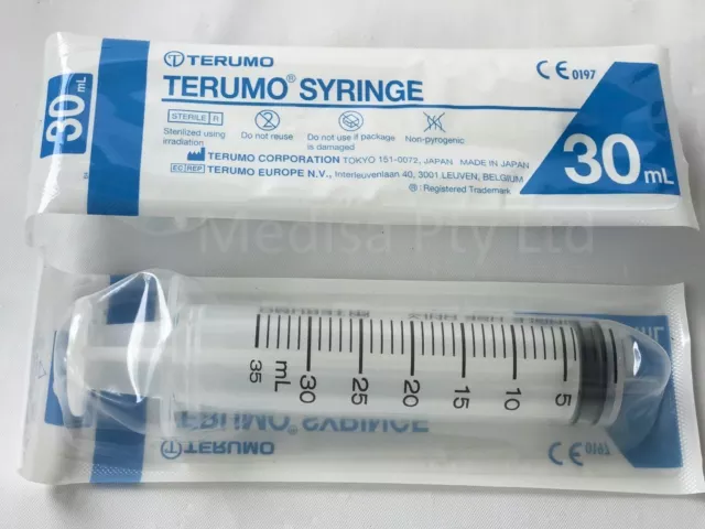 30mL Disposable Terumo Syringes Eccentric Slip Hypodermic no Needle 3