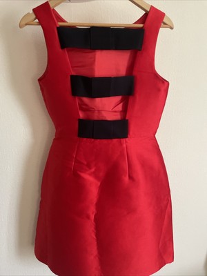 Kate Spade New York Women's Flirty Back Mini Dress Red Size US6 UK 10