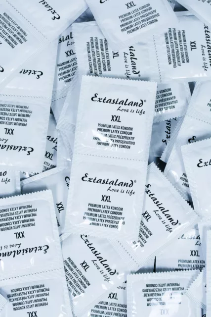 Extasialand® 1000 Stück Kondome XXL Kondom 1000er extra groß-e Condome Large 2