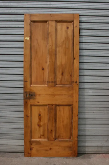 Door 28 1/4" x  74 1/4"   Pine Victorian Door Wooden 4 Panel Internal ref 2D