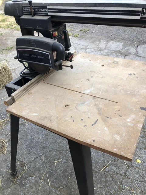 radial arm saw craftsmen 10inch 110volts