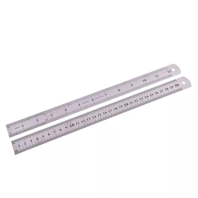 METAL RULER Stainless Steel Straight Edge Drawing Cutting Non Skid B-ot