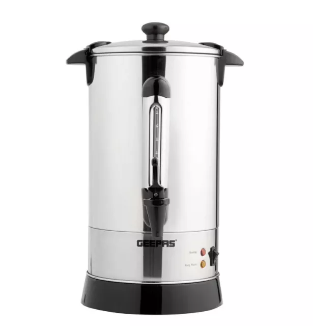 15L Commercial Catering Kitchen Hot Water Boiler Tea Urn 1650W Boiler Geepas