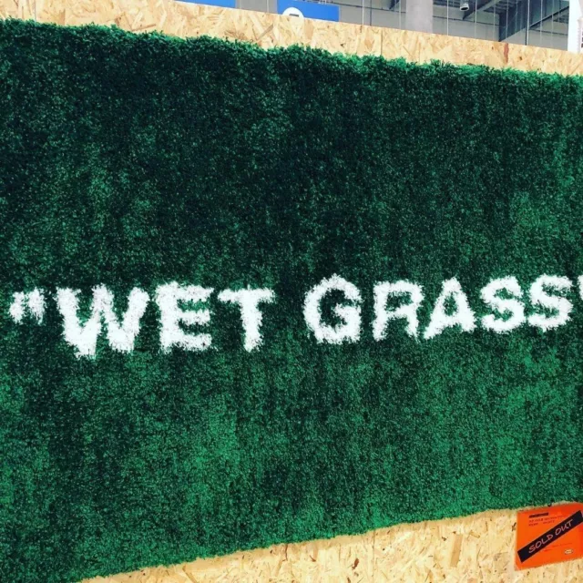 Off-White Off-White Virgil Abloh x IKEA Markerad Wet Grass Rug 195x132 CM  - Vacaville