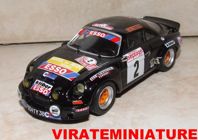 Alpine A110 1800 Bandama Rallye 1977 – Trofeu 1/43, Limitée à 150 Ex