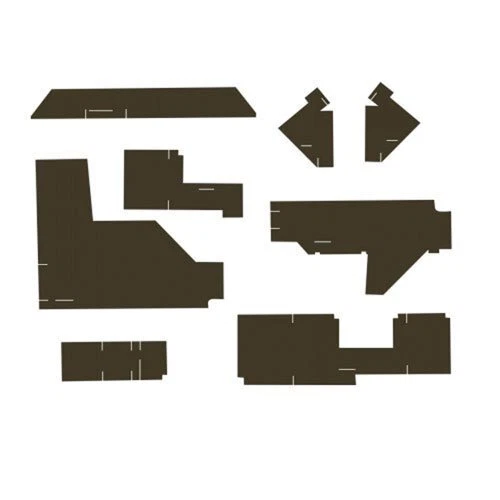 Cab Foam Kit less Headliner Multi-Brown fits John Deere 2755 2955 2555 2355
