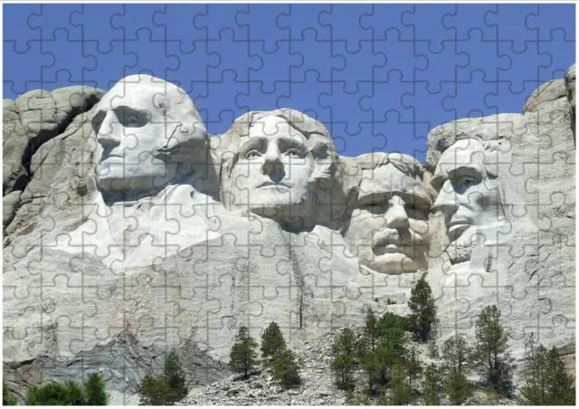 Mount Rushmore A4 JIGSAW Puzzle Birthday Christmas Gift (Can Personalise)