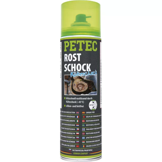 Petec Rostschock Intensif Solveur Inoxydable Spray Produit Anti-rouille 500 ML