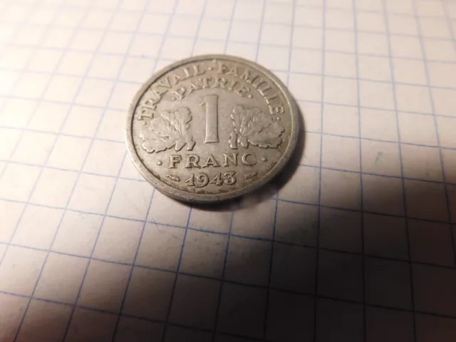 France= 1-- Franc--1943   #  537