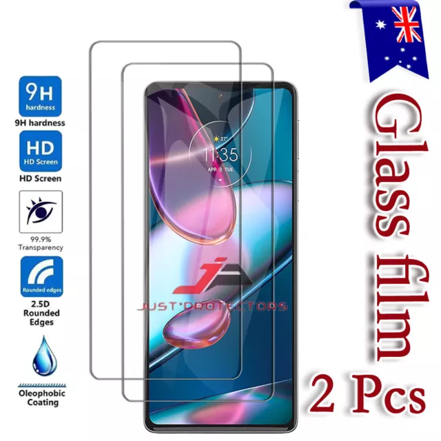 2x For Motorola Moto Edge 30 5G & Edge 30 Pro 5G Tempered Glass Screen Protector